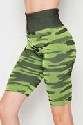 Thumbnail of POLY CAMO SEAMLESS ACTIVE BRA BIKER SHORT SET