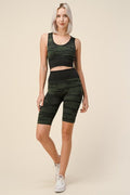 Thumbnail of POLY CAMO SEAMLESS ACTIVE BRA BIKER SHORT SET