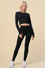 SEAMLESS ACTIVE SET CROP AND LEGGING SET