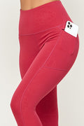 Thumbnail of Muted Abstract Design Tech Pockets Active Leggings