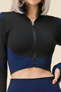 Thumbnail of SEAMLESS POP UP  ZIP UP ACTIVEWEAR SET