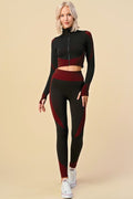 Thumbnail of SEAMLESS POP UP  ZIP UP ACTIVEWEAR SET