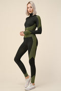 Thumbnail of SEAMLESS POP UP  ZIP UP ACTIVEWEAR SET