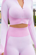 Thumbnail of SEAMLESS POP UP  ZIP UP ACTIVEWEAR SET