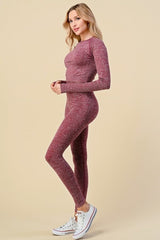 ACTIVE CROP TOP AND HIGH WAIST YOGA PANTS