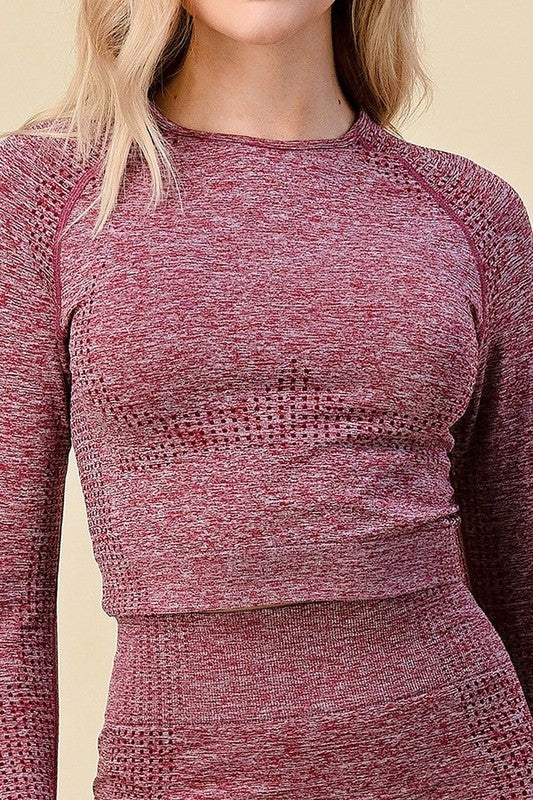 ACTIVE CROP TOP AND HIGH WAIST YOGA PANTS