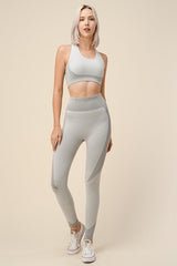 PLUS SIZE SEAMLESS SPORTS BRA ACTIVEWEAR SET