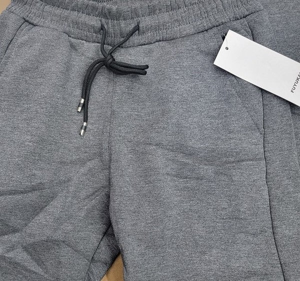 Drawstring  Jogger sweatpants with side pockets