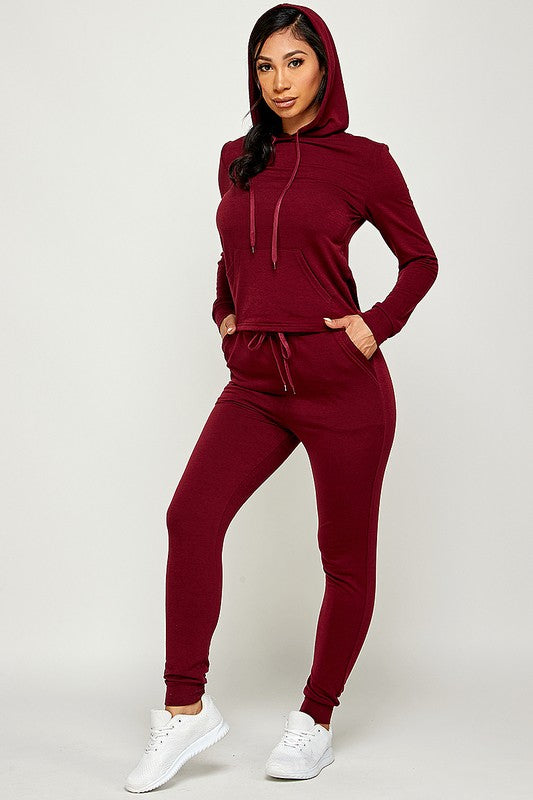 French Terry Hoodie TWO  Pieces Set