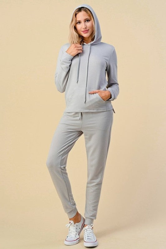 French Terry Hoodie TWO  Pieces Set