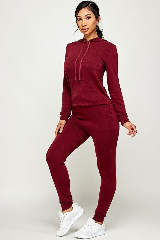 French Terry Hoodie TWO  Pieces Set