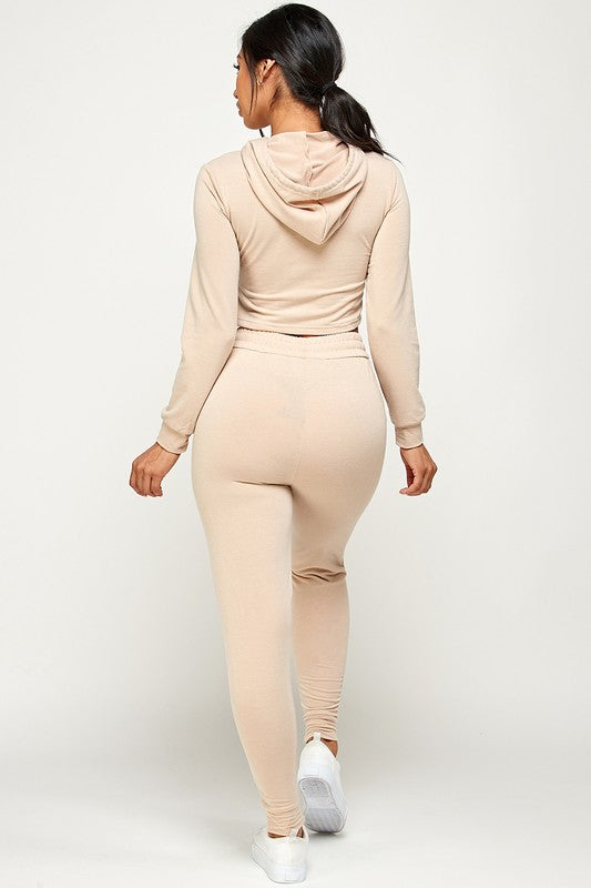 French Terry Hoodie TWO  Pieces Set