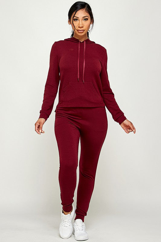 French Terry Hoodie TWO  Pieces Set