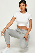 Thumbnail of Drawstring elastic waistband Jogger sweatpants