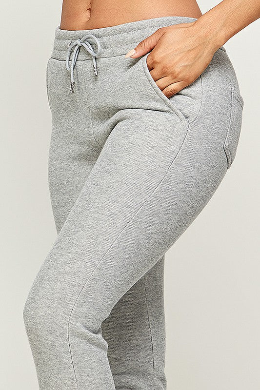 Drawstring elastic waistband Jogger sweatpants