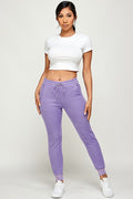 Thumbnail of Drawstring elastic waistband Jogger sweatpants