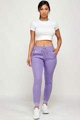 Drawstring elastic waistband Jogger sweatpants