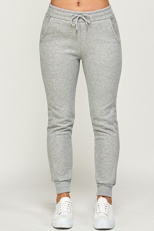 Drawstring elastic waistband Jogger sweatpants