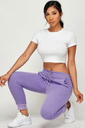 Thumbnail of Drawstring elastic waistband Jogger sweatpants