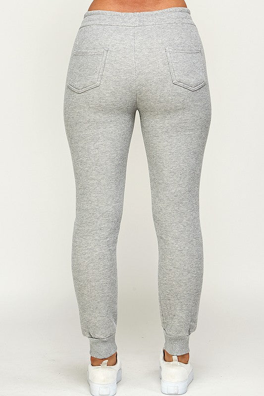 Drawstring elastic waistband Jogger sweatpants