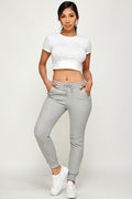 Thumbnail of Drawstring elastic waistband Jogger sweatpants