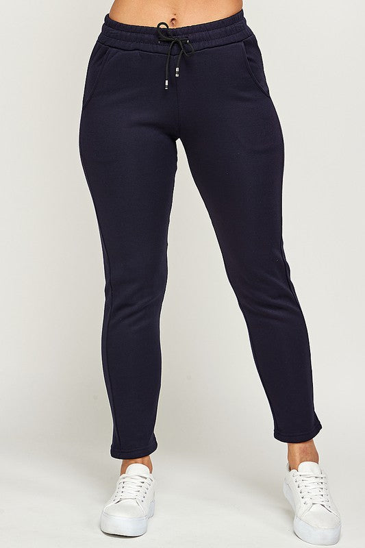 Drawstring elastic waistband Jogger sweatpants