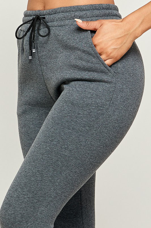 Drawstring elastic waistband Jogger sweatpants