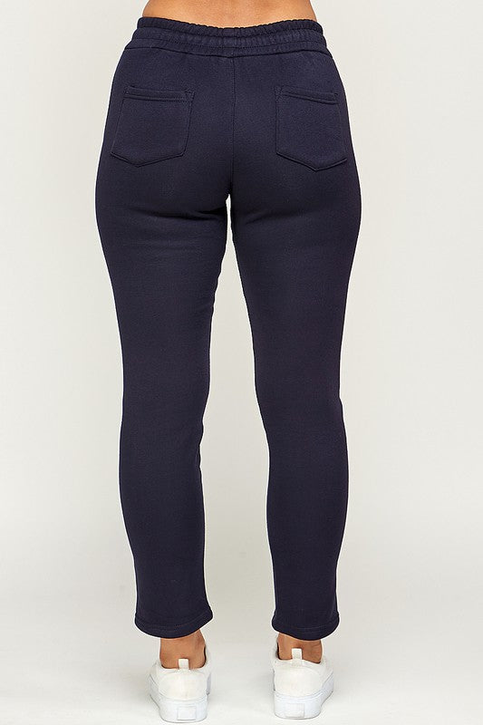 Drawstring elastic waistband Jogger sweatpants