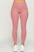Thumbnail of solid color yoga legging with Wide waist band