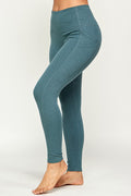Thumbnail of solid color yoga legging with Wide waist band