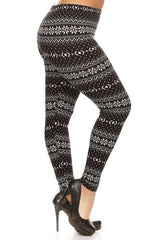 PLUS SIZE Christmas print LEGGGING