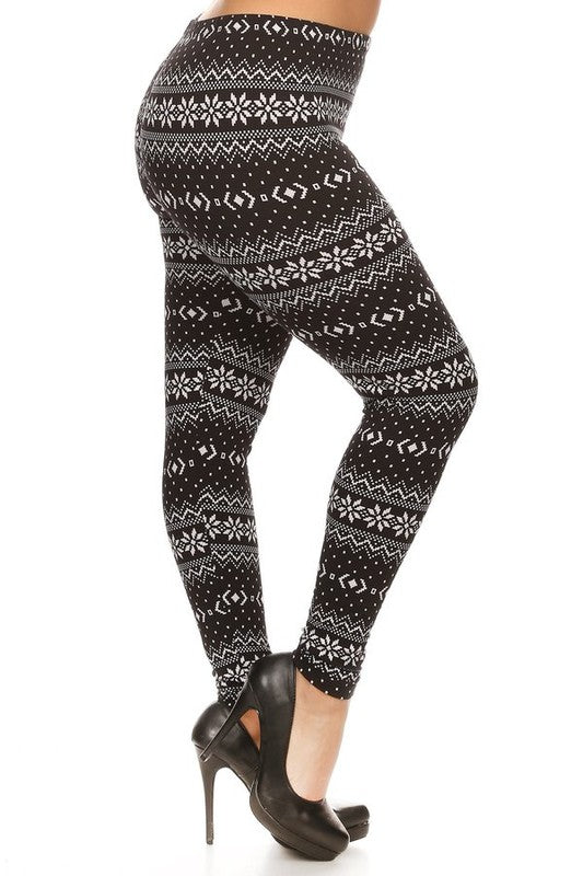 PLUS SIZE Christmas print LEGGGING