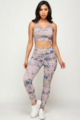 TWO PIECE TIE DYE ACTIVEWEAR  SET