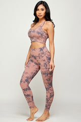 TWO PIECE TIE DYE ACTIVEWEAR  SET