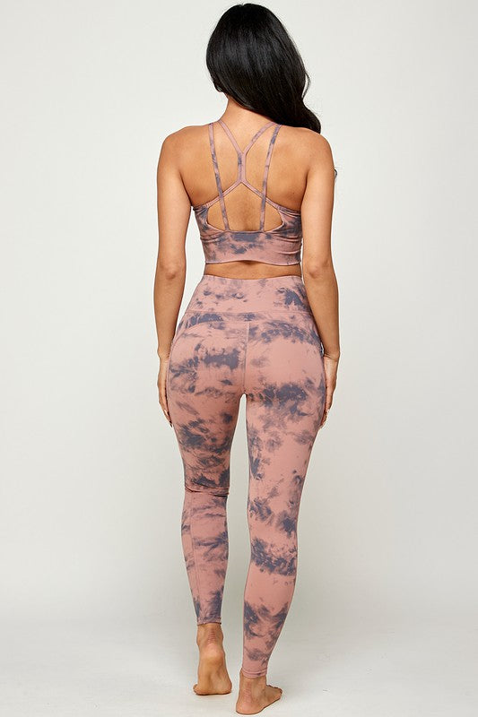 TWO PIECE TIE DYE ACTIVEWEAR  SET
