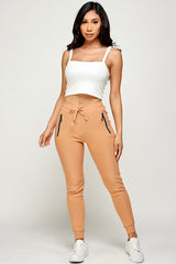 Scuba Jogger With   Side zipper and Drawstring