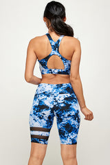 CONJUNTO DE SUJETADOR DEPORTIVO Y PANTALÓN CORTO DE BIKER