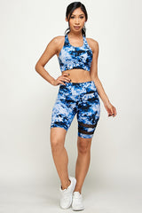 CONJUNTO DE SUJETADOR DEPORTIVO Y PANTALÓN CORTO DE BIKER