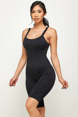 SOLID Seamless Ribbed Romper