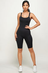 SOLID Seamless Ribbed Romper