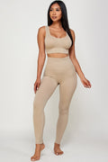 Thumbnail of TWO PIECE PADDED BRA AND YOGA LEGGINGS SET