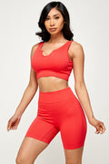 Thumbnail of ACTIVE CROP TOP AND BIKER SHORT SET