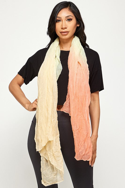 Solid sheer scarf