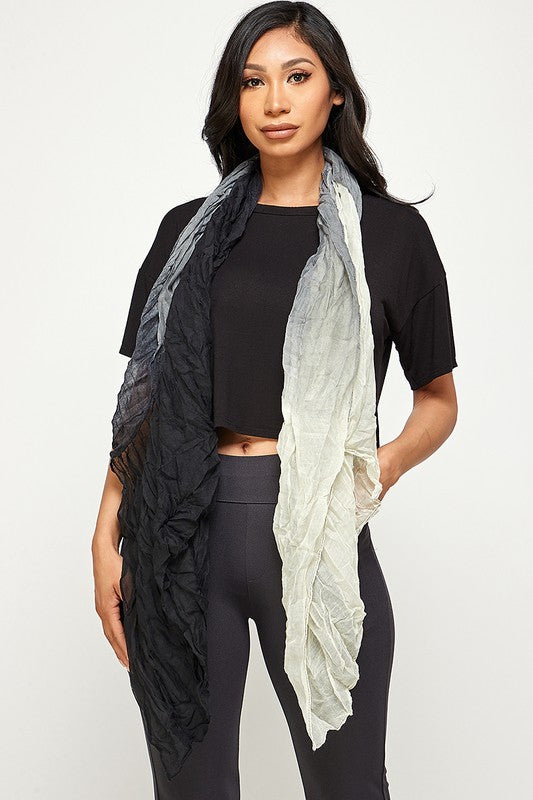 Solid sheer scarf