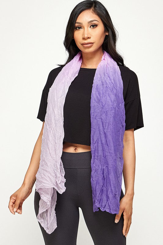 Solid sheer scarf