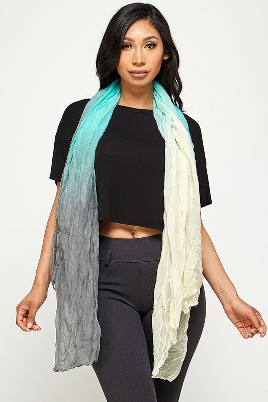 Solid sheer scarf