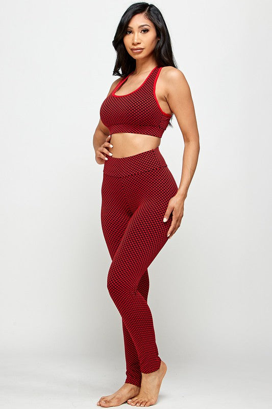 TWO  PC TIK TOK BUTT LIFTED LEGGINGS