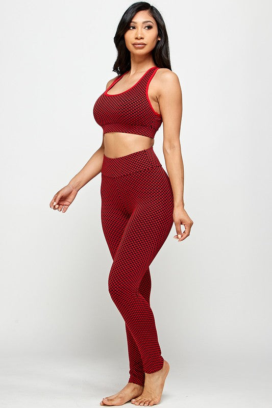 TWO  PC TIK TOK BUTT LIFTED LEGGINGS