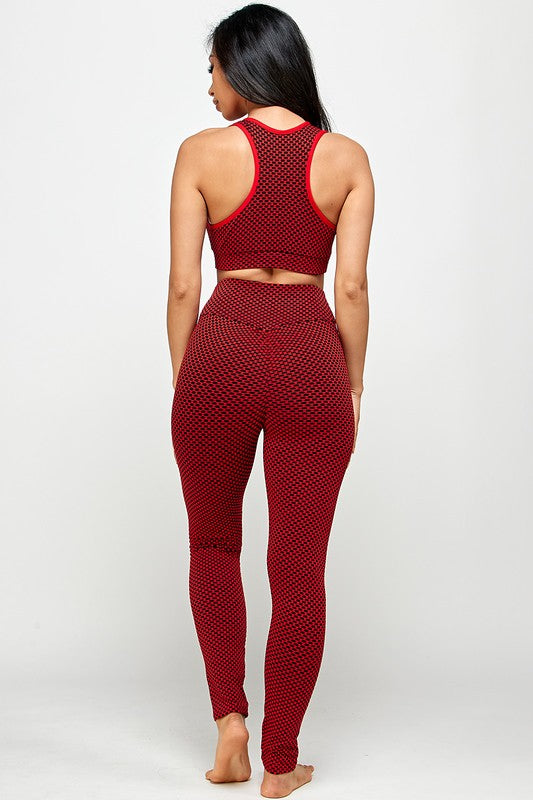 TWO  PC TIK TOK BUTT LIFTED LEGGINGS