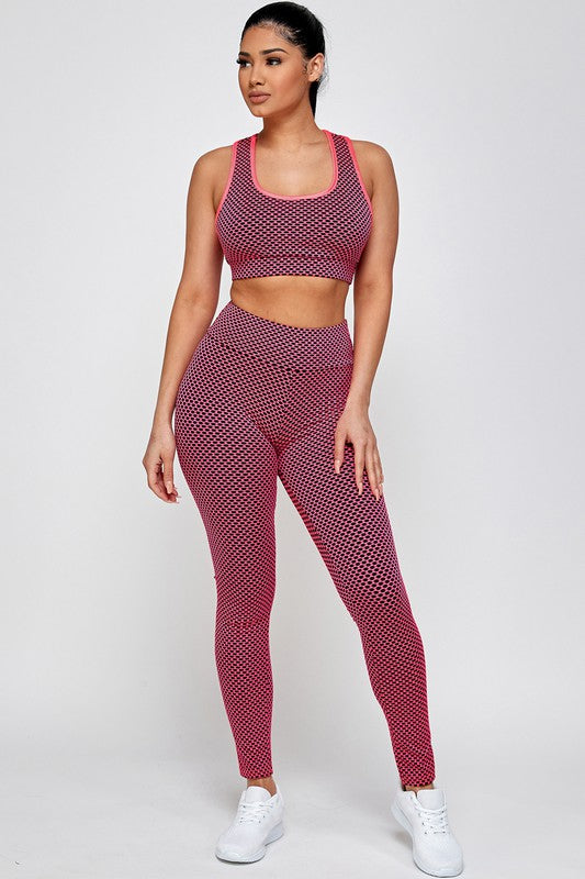 TWO  PC TIK TOK BUTT LIFTED LEGGINGS